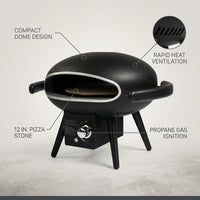 Propane Outdoor Pizza Oven Gas Pizza Oven — infographic